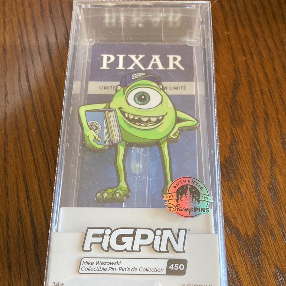 New Disney Pixar Mike Wazowski Limited Release Figpin
